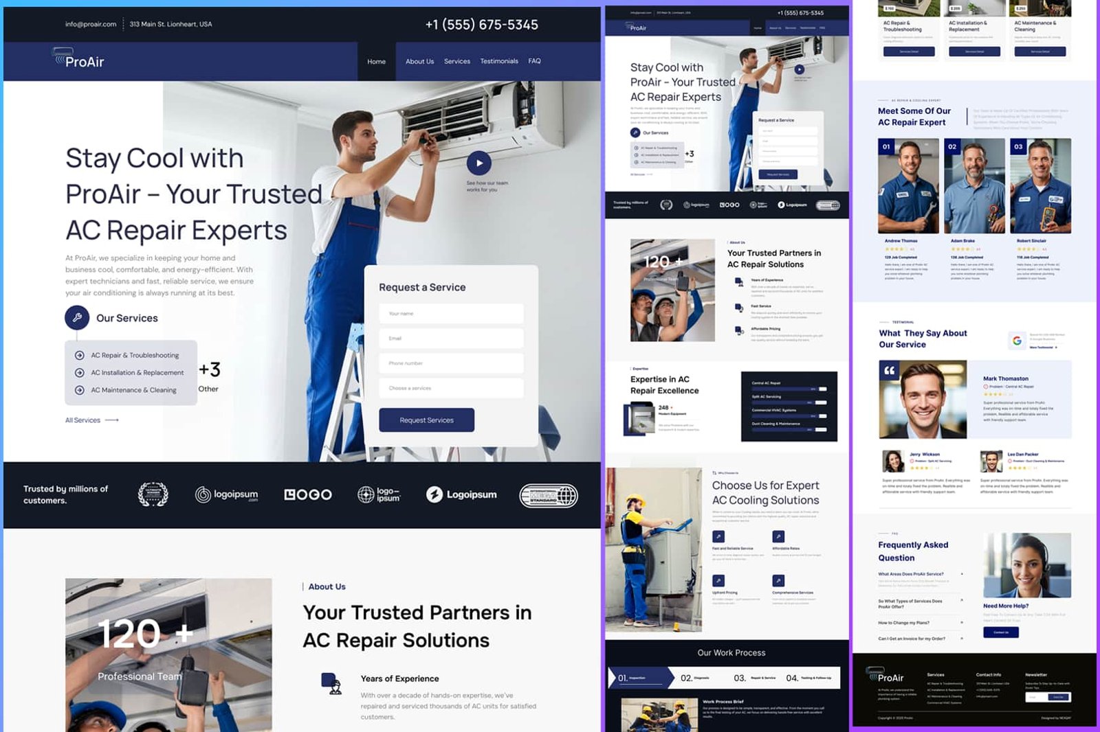 ProAir – Online AC Repair Booking System full Website by Abdul Karim Rony