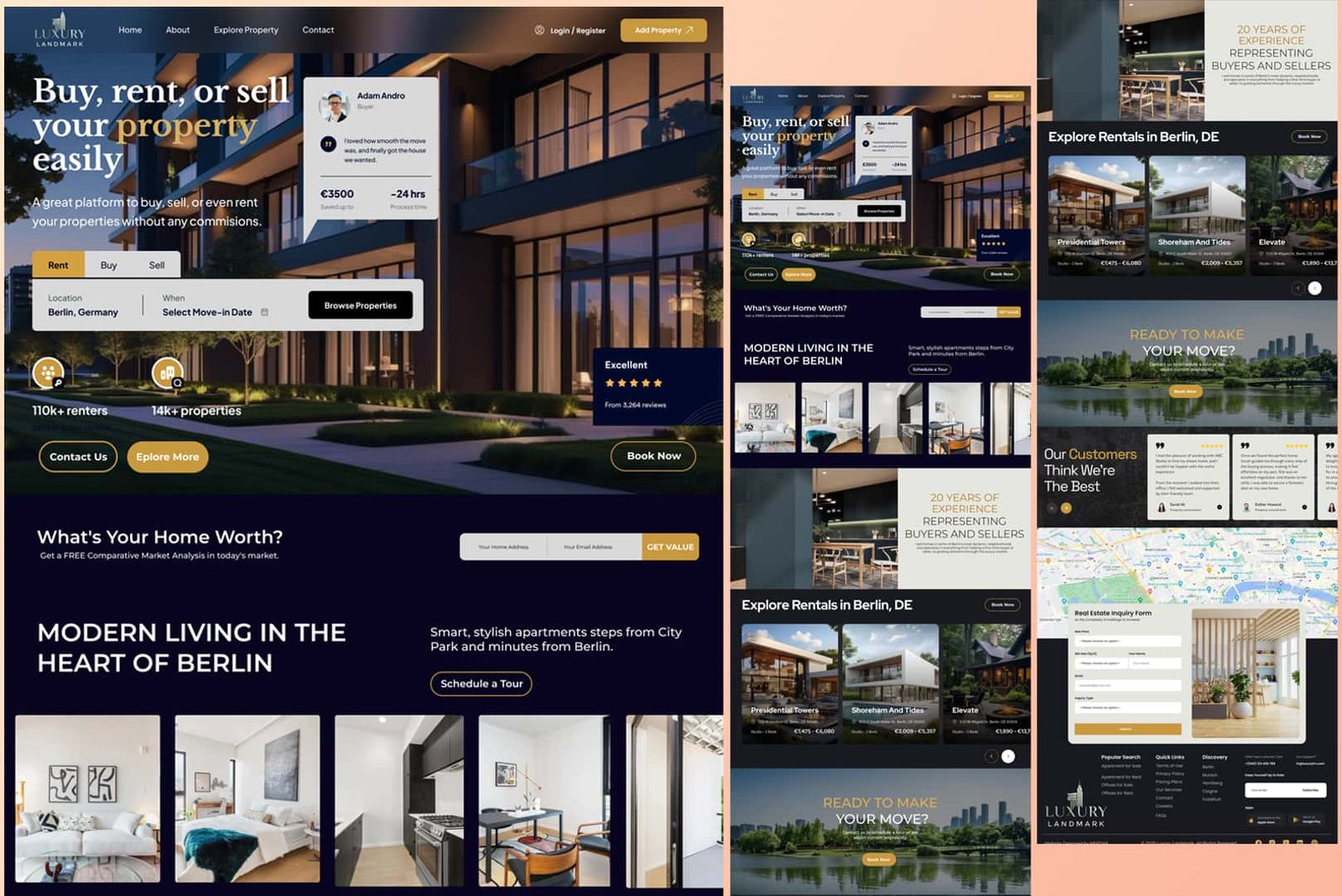 Luxury Landmark – Branding and full Website Design by Abdul Karim Rony